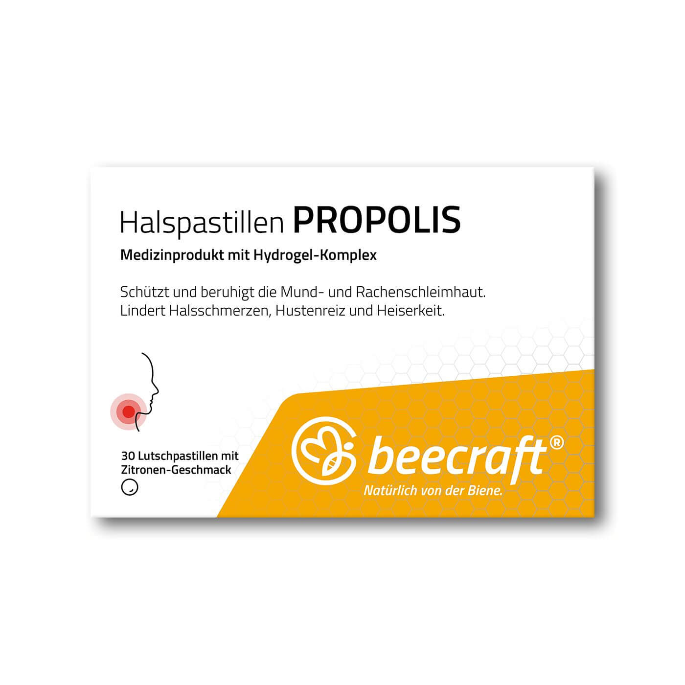 beecraft Halspastillen Propolis, 30 Stück