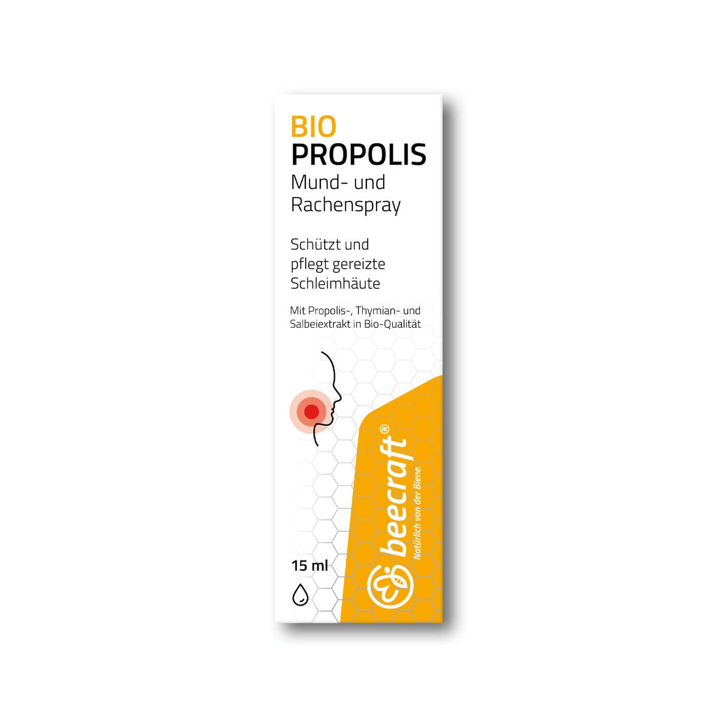 beecraft Propolis BIO Mund- und Rachenspray, 15 ml