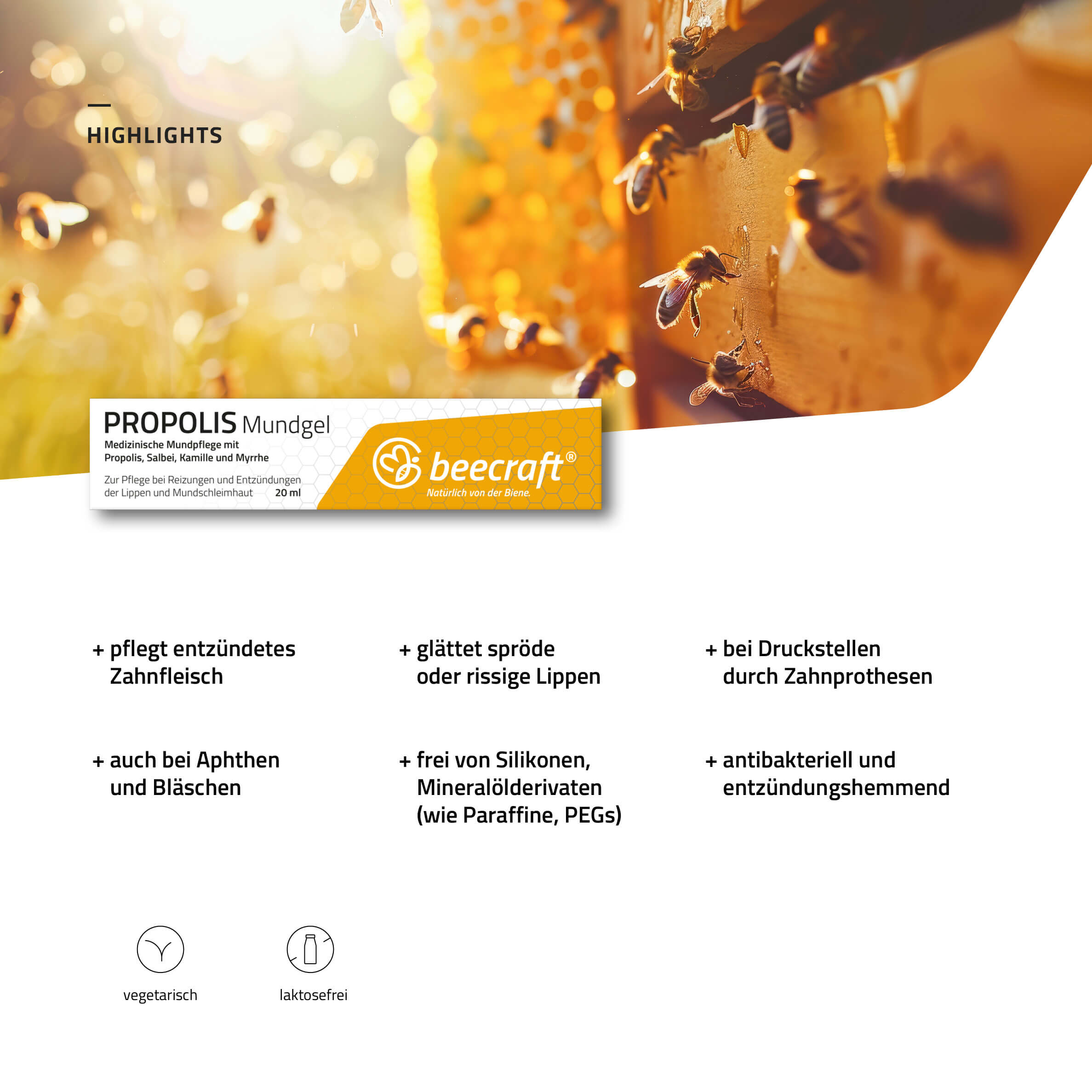 beecraft Propolis Mundgel, 20 ml