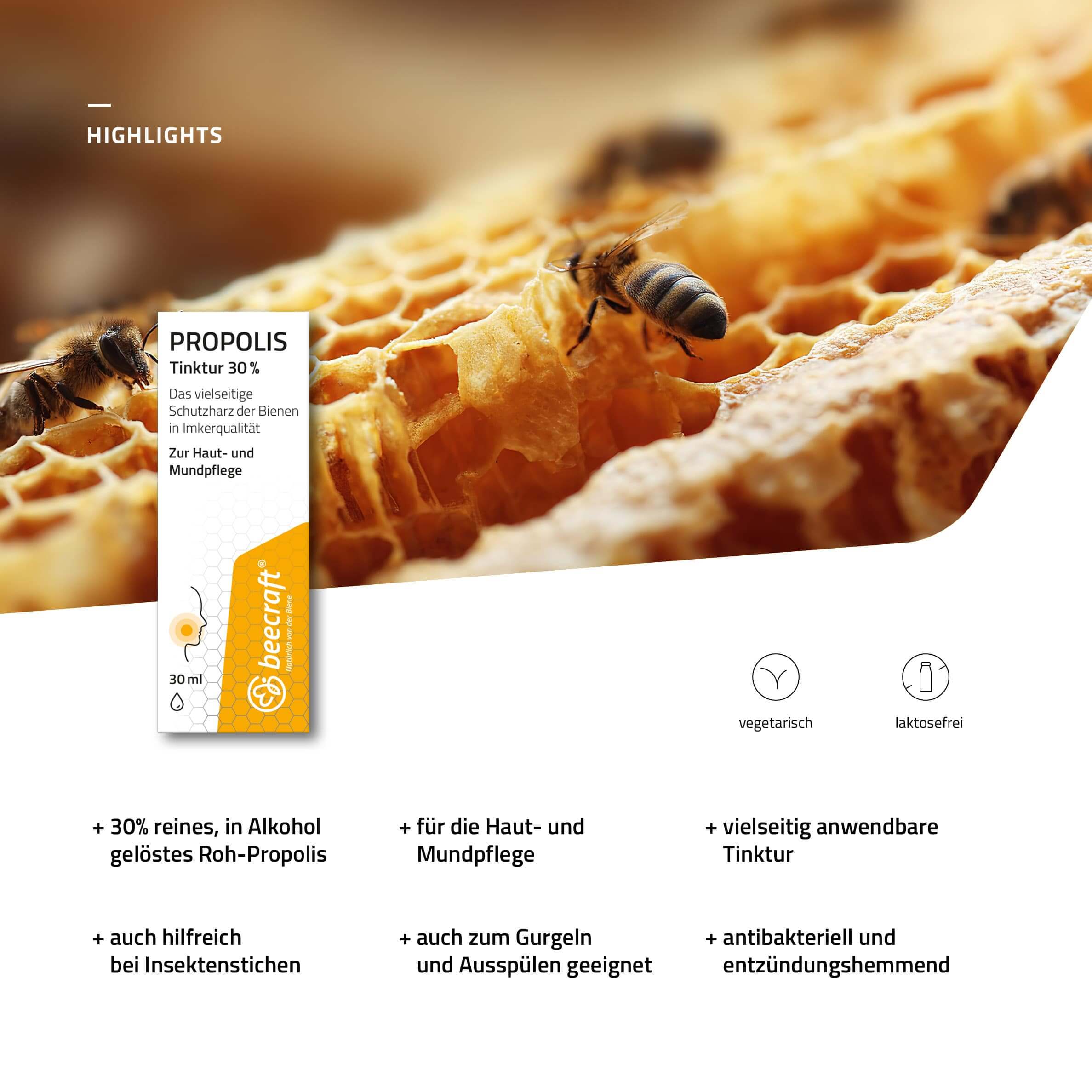 beecraft Propolis Tinktur 30%, 30 ml