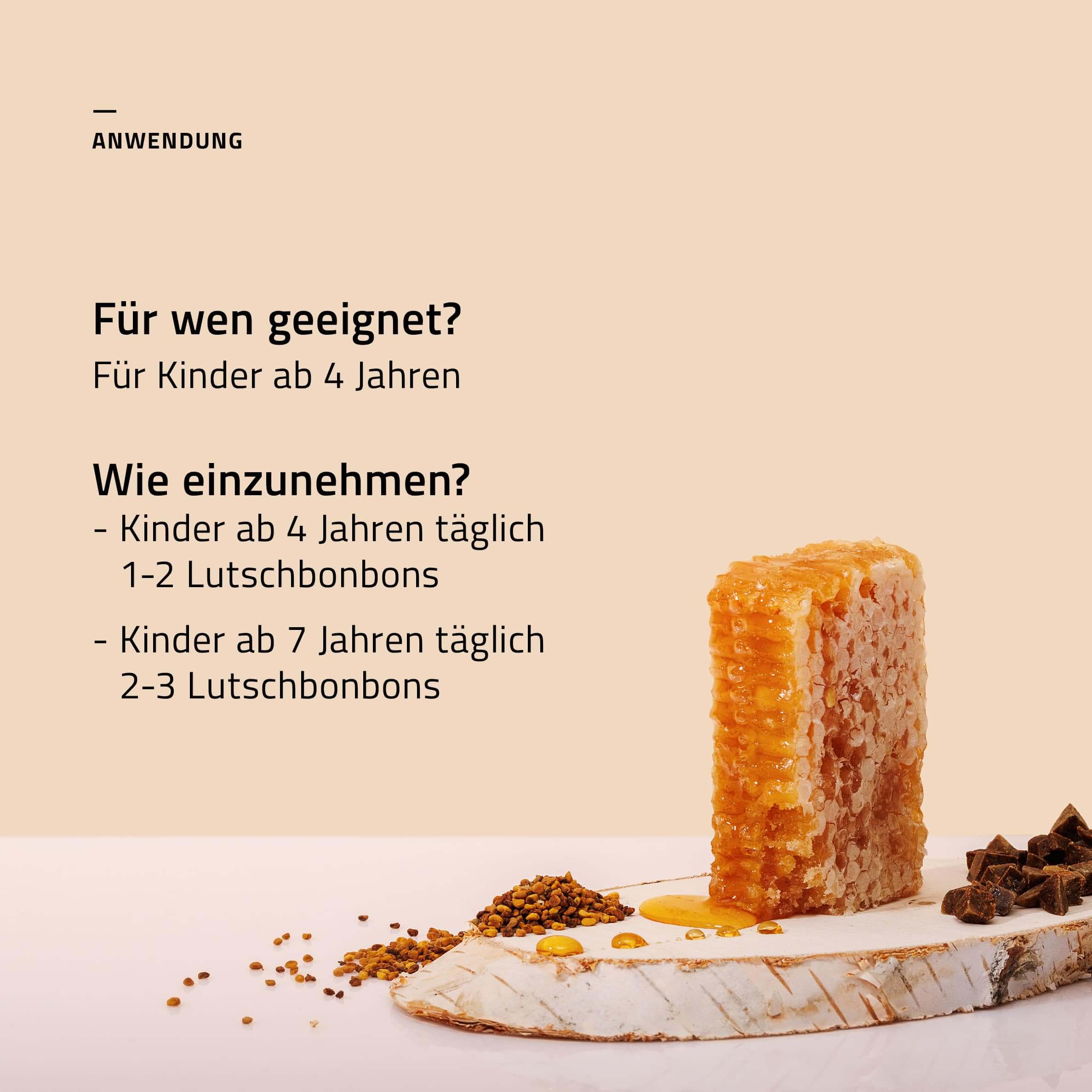 beecraft Kids Propolis Hals- und Hustenbonbons, 24 Stück